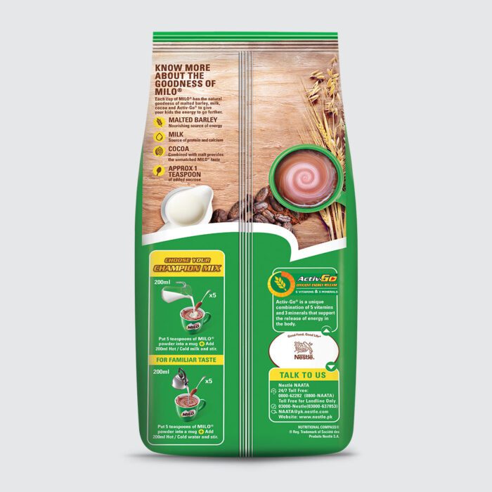 NESTLE MILO POWDER ACTIVE-GO POUCH 500 GM - Image 2