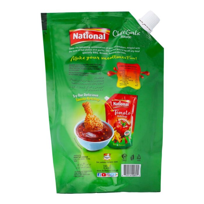 NATIONAL SAUCE CHILLI GARLIC 400 GM - Image 3