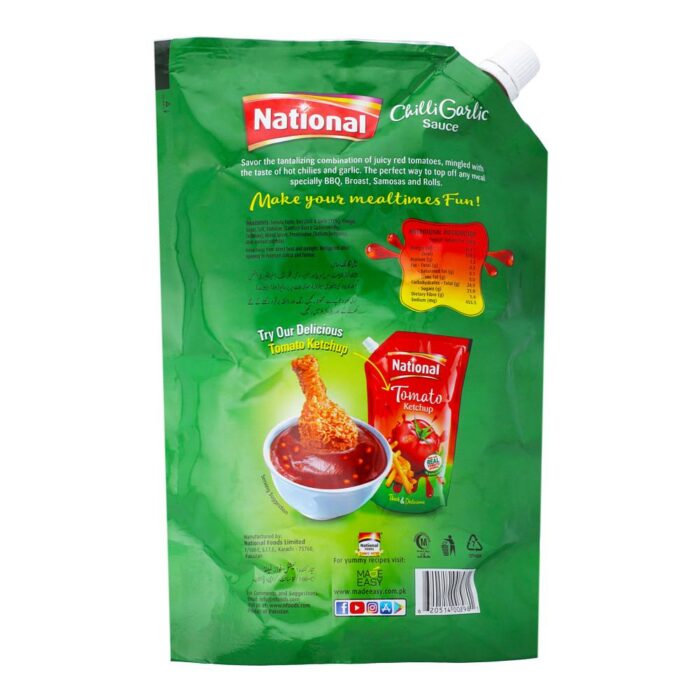 NATIONAL SAUCE CHILLI GARLIC POUCH 800 GM - Image 2