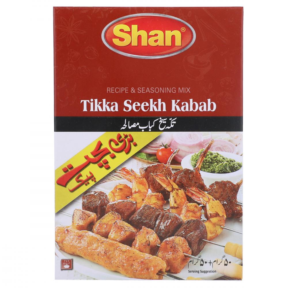 788821002112-1.jpg SHAN TIKKA SEEKH KABAB MASALA EOCONOMY PACK 50 GM - Image 1