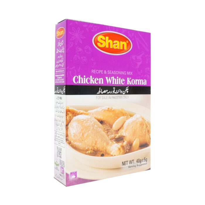 SHAN MASALA CHICKEN WHITE KORMA 40 GM - Image 2