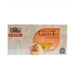 TAPAL GREEN TEA BAGS TROPICAL PEACH 30 BAGS 45 GM - Image 2