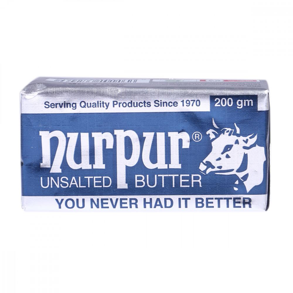 8961101372460.jpg NURPUR BUTTER UNSALTED 200GM - Image 1