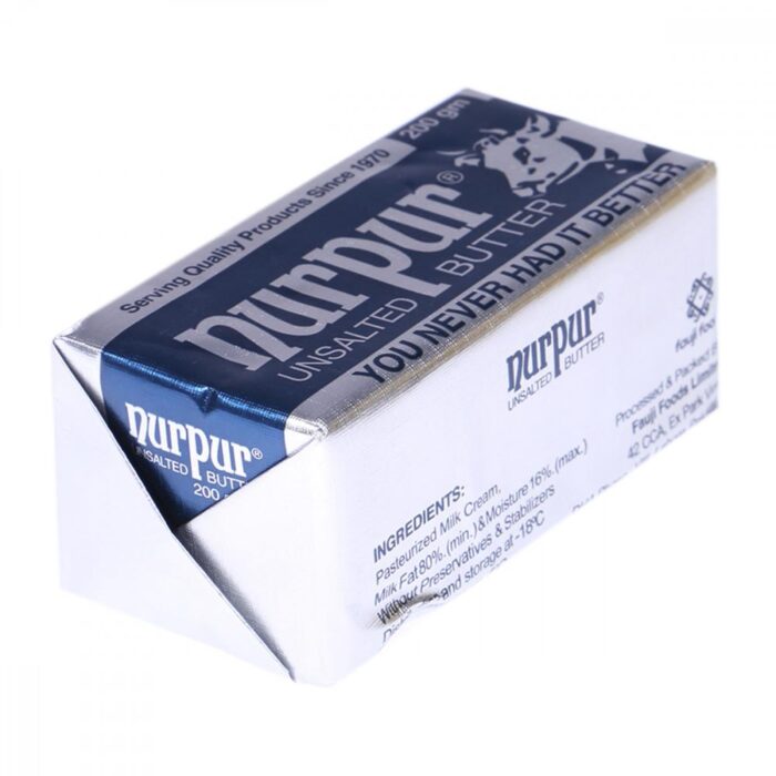 NURPUR BUTTER UNSALTED 200GM - Image 2