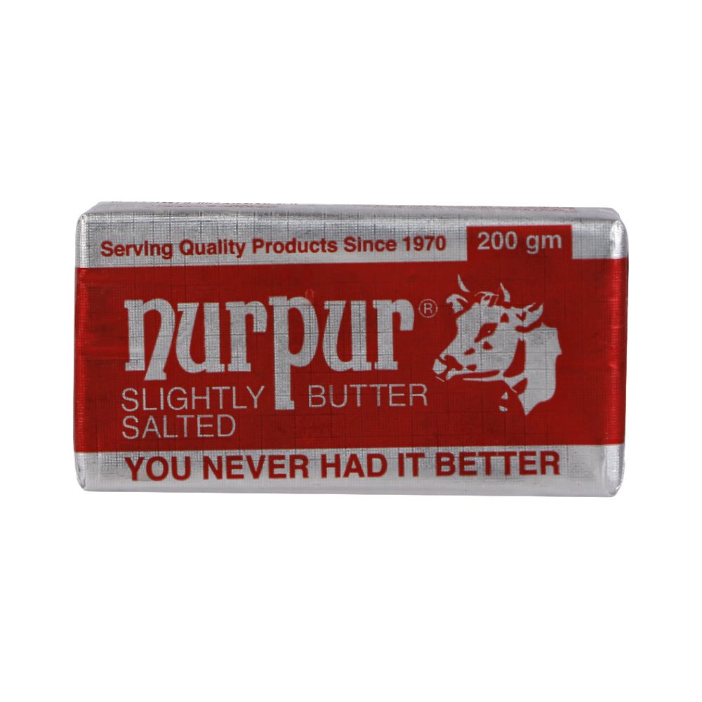 8961101372873_1.jpg NURPUR BUTTER SLIGHTLY SALTED 200GM - Image 1