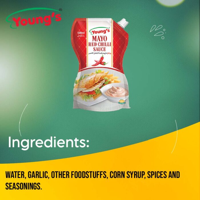YOUNGS FRENCH MAYO RED CHILLI 200GM - Image 2