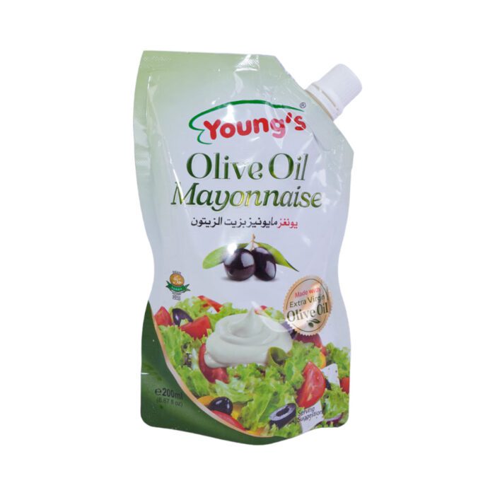YOUNGS OLIVE OIL MAYONNAISE 200ML - Image 2