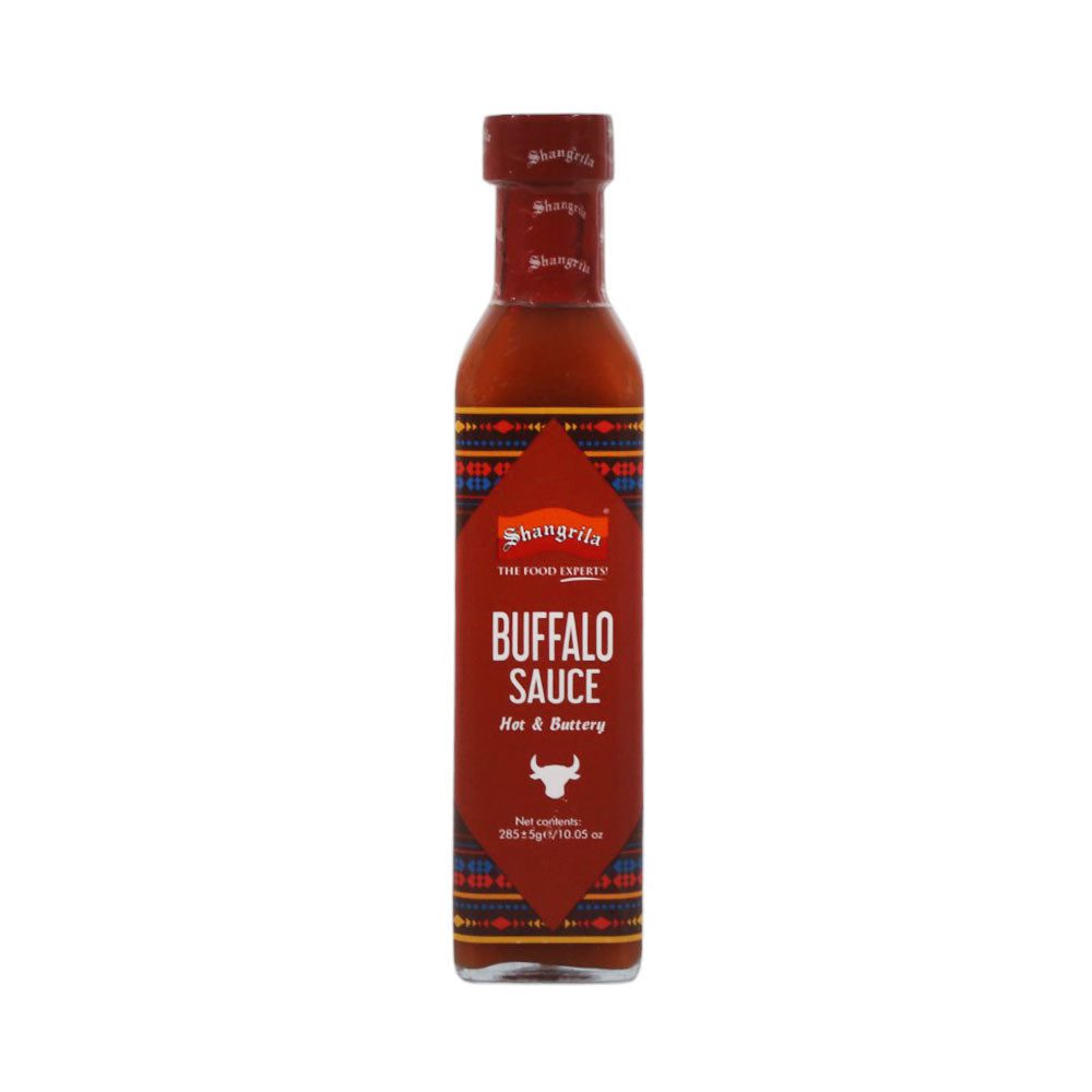 8964000844670_b897af37-7be3-47b3-a4d1-ac863060c122-1.jpg SHANGRILA BUFFALO SAUCE GLASS BOTTLE 285 GM - Image 1