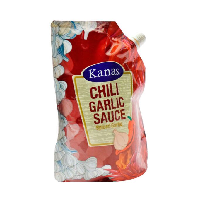 KANAS CHILLI GARLIC SAUCE SPICED POUCH 400 GM - Image 2