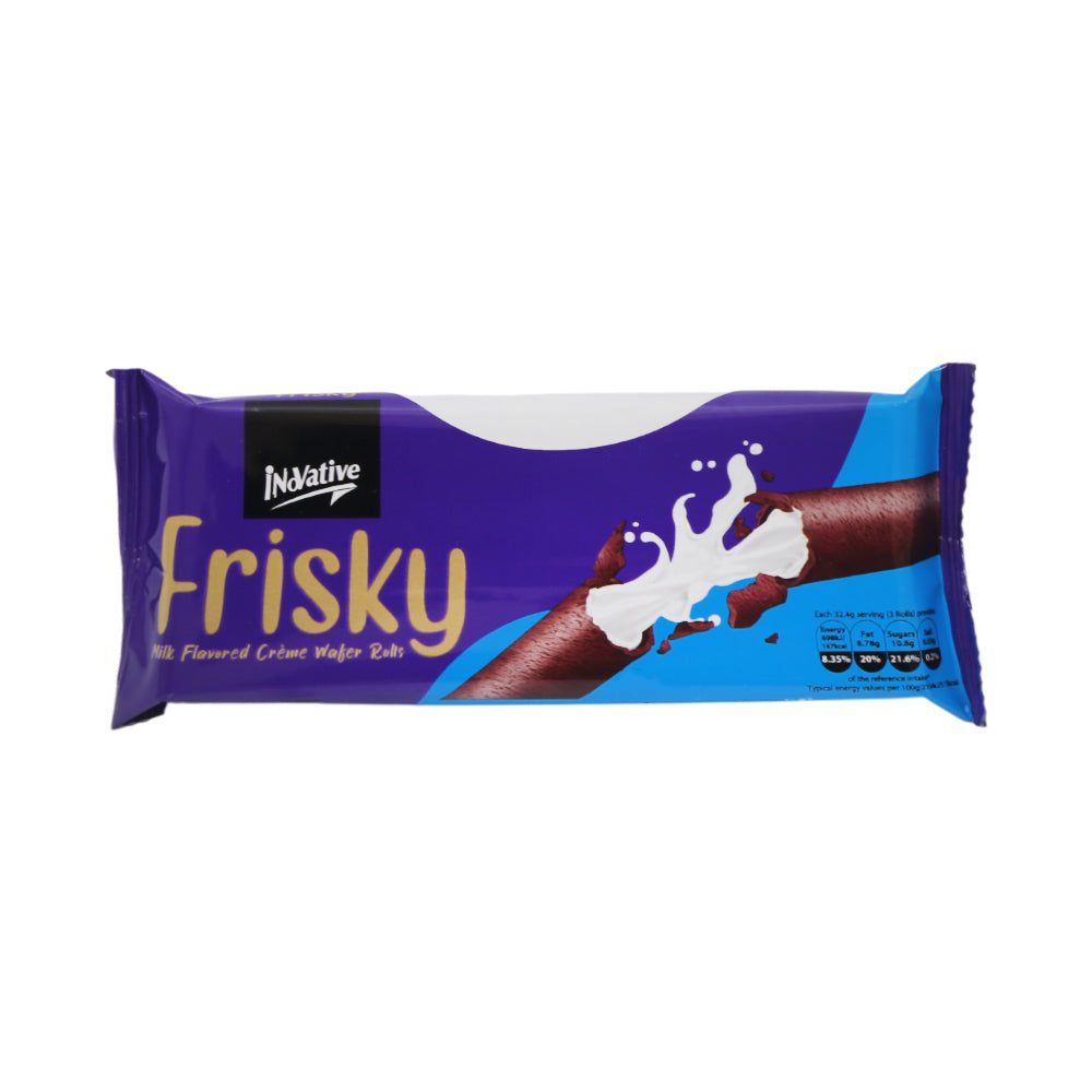 8965310055411_f94ef7ba-0cd2-467f-8934-10a96af1eb4b.jpg INOVATIVE FRISKY MILK ROLL 32.4 GM - Image 1