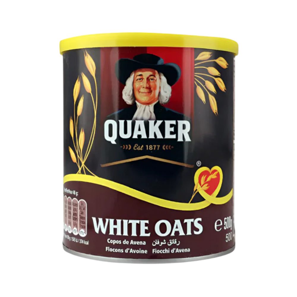 AFP-000103659_e044e231-18bf-44fa-a9e3-f9b513c3002e.jpg QUAKER CEREAL WHITE OATS TIN 500 GM - Image 1
