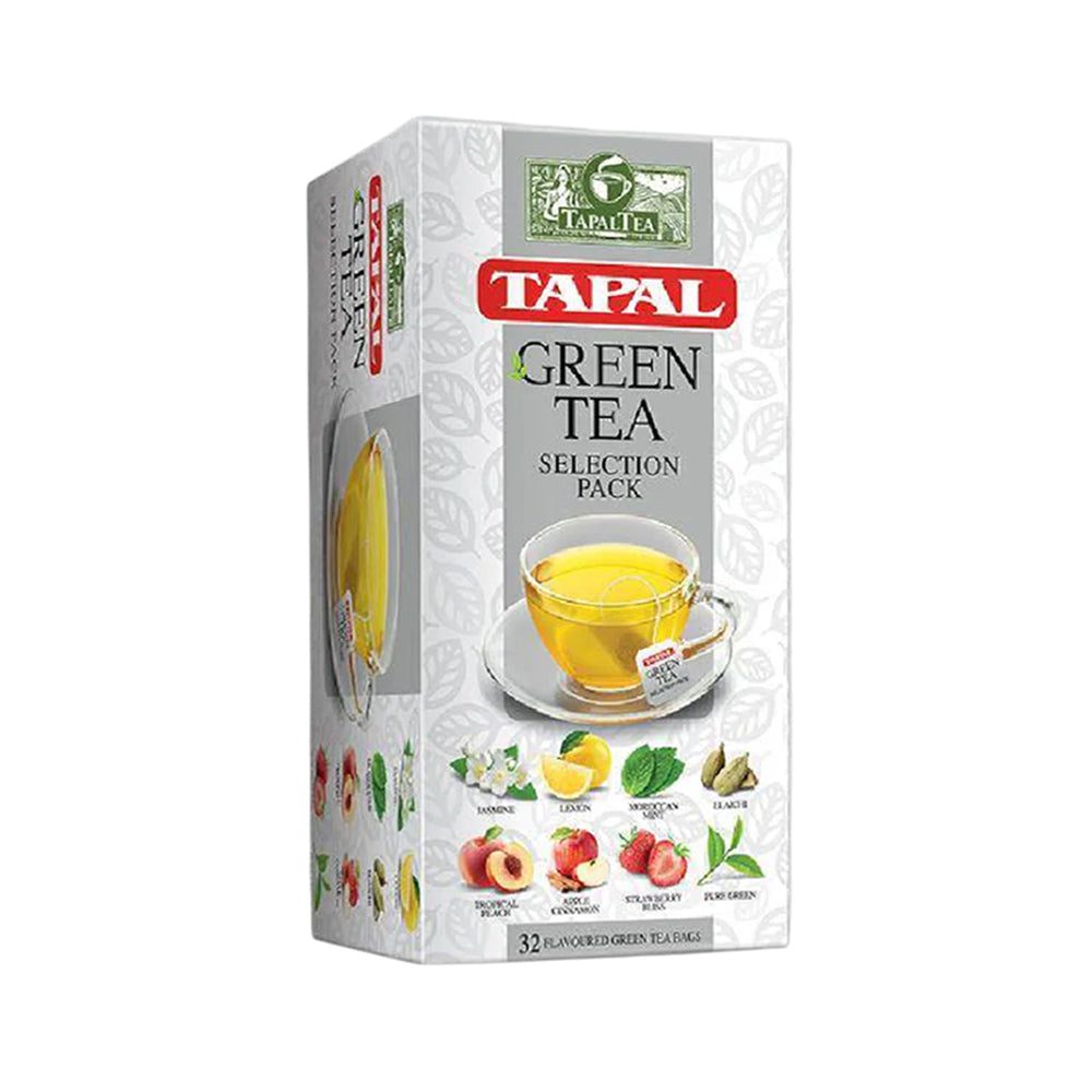 AFP-000113743_b0cd2735-5422-41b2-8606-cf346572e47c.jpg TAPAL GREEN TEA BAGS SELECTION PACK 32 BAGS 48 GM - Image 1