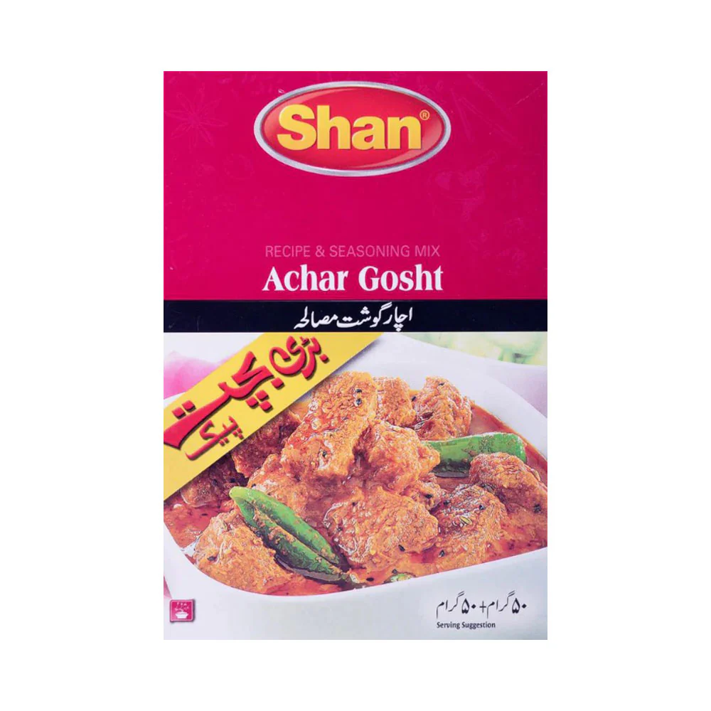 AFP-000114433 SHAN ACHAR GOSHT MASALA ECONOMY PACK 100 GM - Image 1