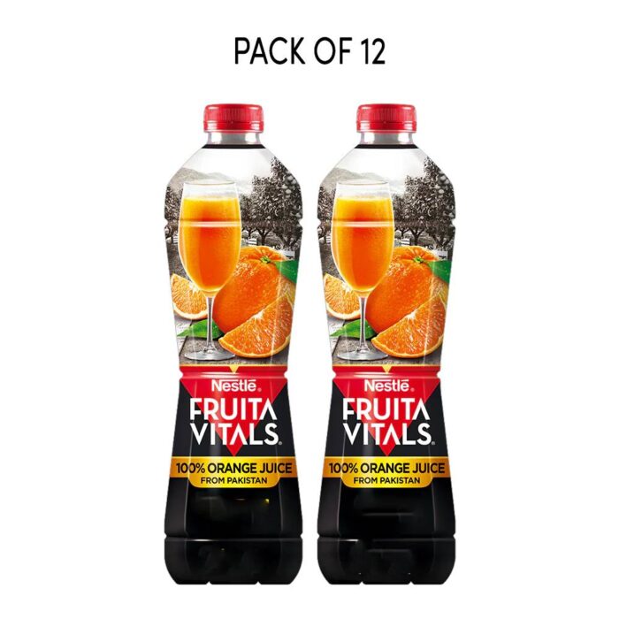 NESTLE JUICE FRUITA VITALS 100% ORANGE PREMIUM 1 LTR-CARTON - Image 2