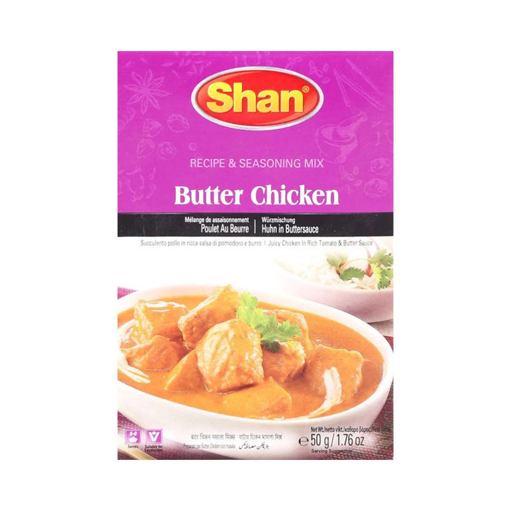 AFP-000372492_6045b614-5763-46e7-807f-350277f4a20b.jpg SHAN BUTTER CHICKEN MASALA 50 GM - Image 1