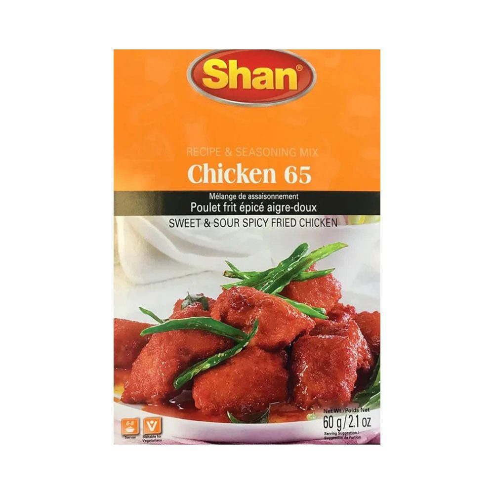 AFP-000372493-1.jpg SHAN CHICKEN 65 MASALA 60 GM - Image 1
