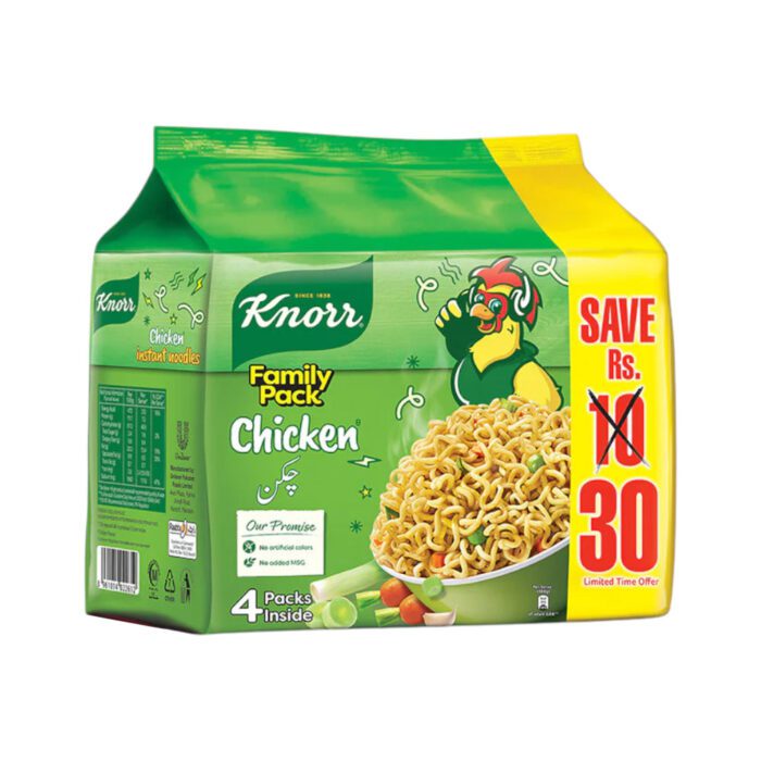 KNORR NOODLES CHICKEN PROMO PACK 1X4 200 GM - Image 2