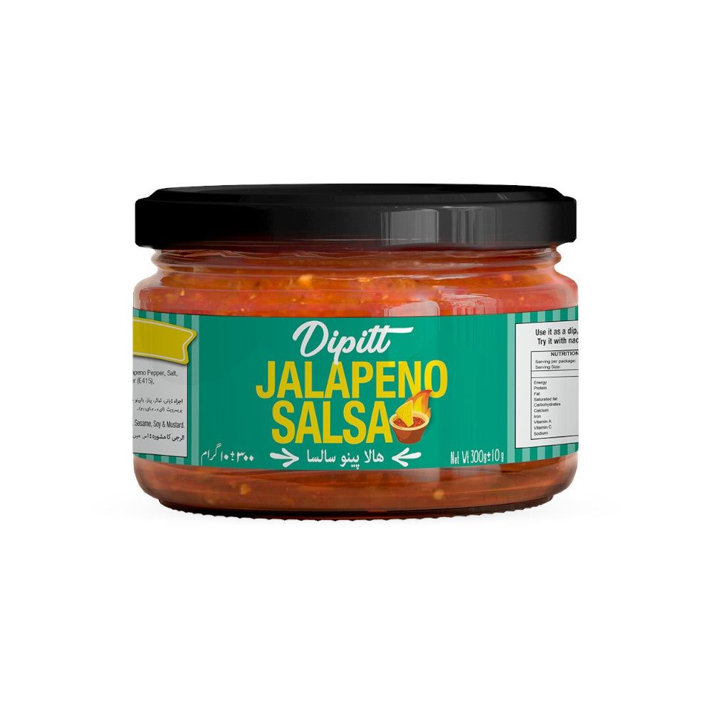 Jalapeno-Salsa.jpg DIPITT SALSA JALAPENO DIP SAUCE 300 GM - Image 1