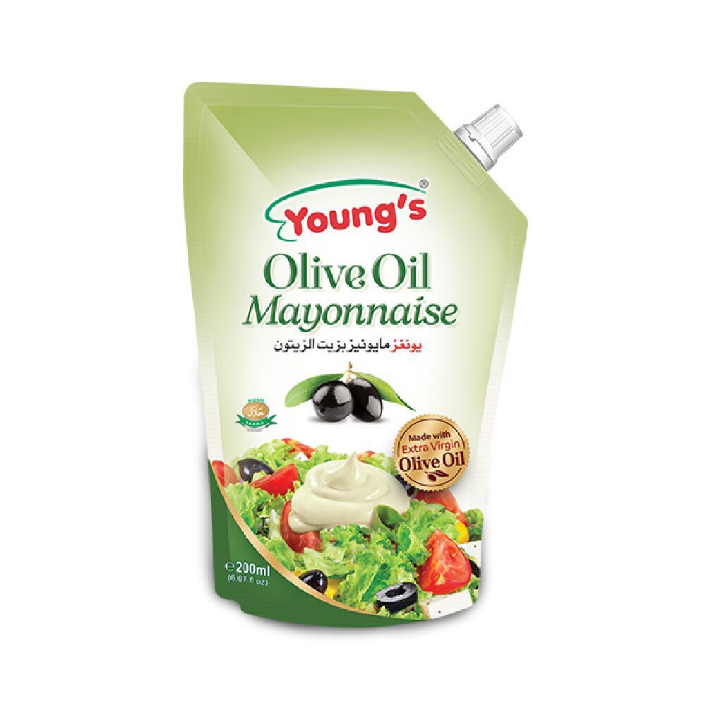 NewProject-2023-04-05T140620.020-1.png YOUNGS OLIVE OIL MAYONNAISE 200ML - Image 1