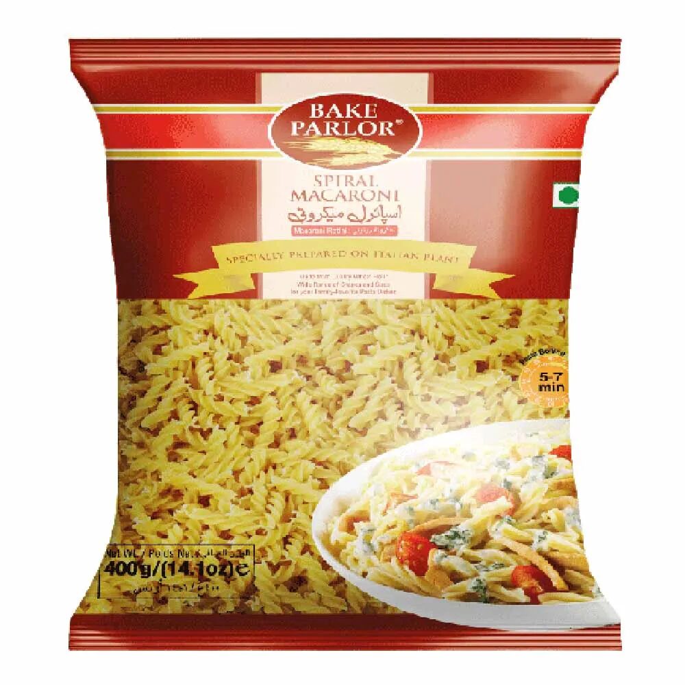 NewProject-2024-02-24T111343.252.png BAKE PARLOR SPIRAL MACARONI 400 GM - Image 1