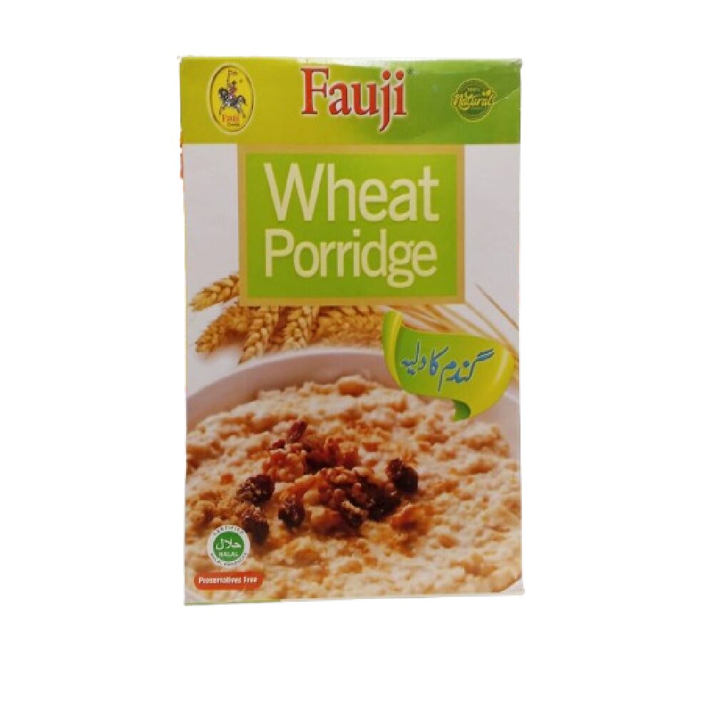 NewProject_13_6ebbc7bd-cd19-48eb-b8a7-00a83aebb862.png FAUJI CEREAL WHEAT PORRIDGE 250 GM - Image 1