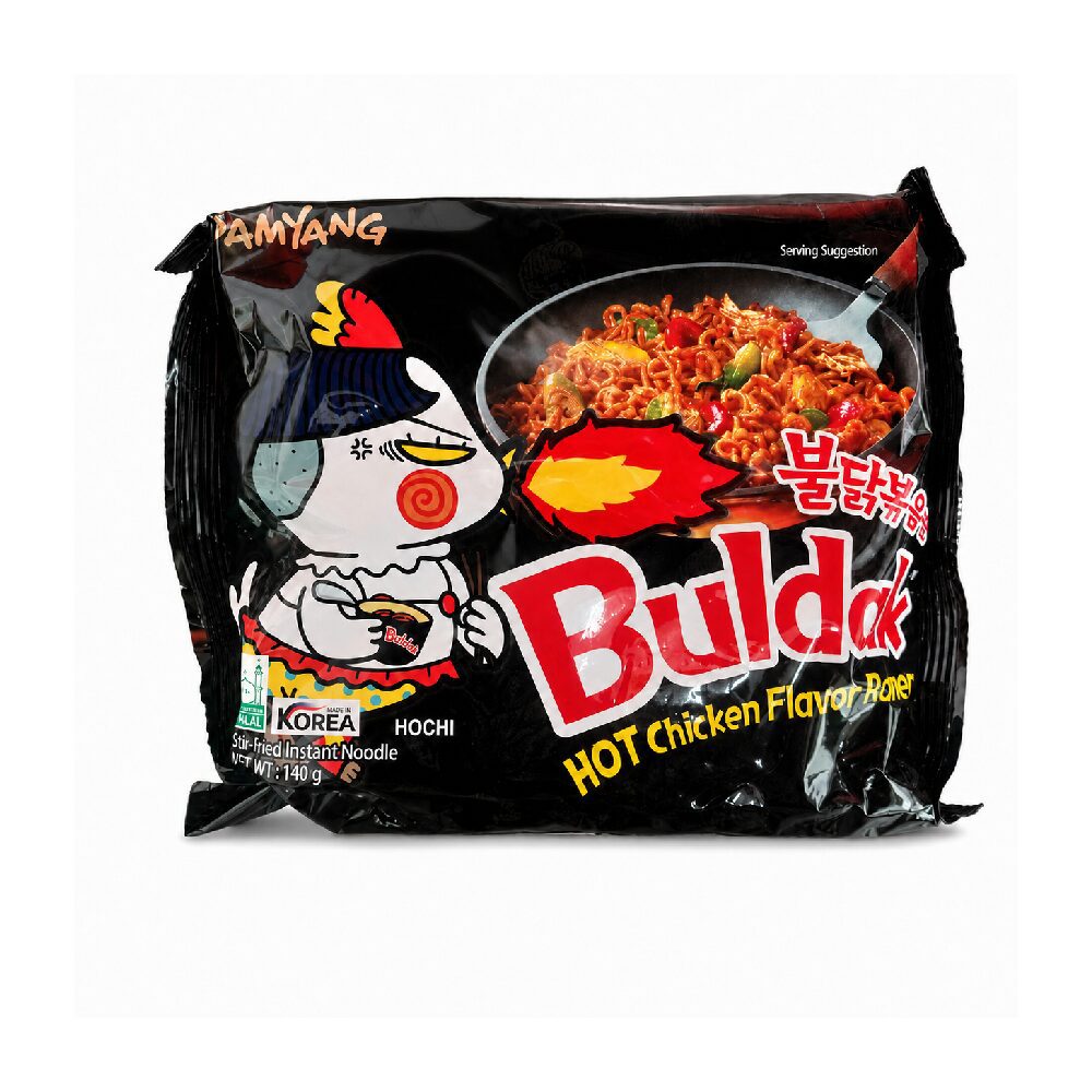 NewProject_18_39c9428a-b915-47d8-a12d-e01bdaf5e44b.png SAMYANG NOODLE HOT CHICKEN FLAVOR RAMEN 140 GM - Image 1