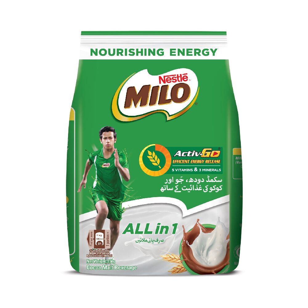 NewProject_21_00b4b41e-a2ed-4623-bb61-136fab32d03d.png NESTLE MILO POWDER ALL IN ONE 150 GM - Image 1