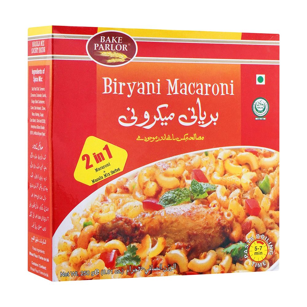 R_15682a70-986e-4992-bd64-f68e1bde8884.jpg BAKE PARLOR RICE BIRYANI MACARONI 250 GM - Image 1