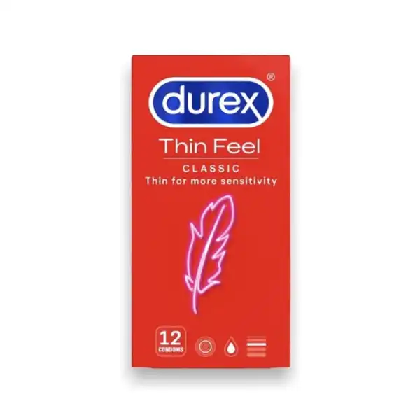 durex.webp Durex Feel Thin Condoms (1 Pack = 12Pcs) - Image 1
