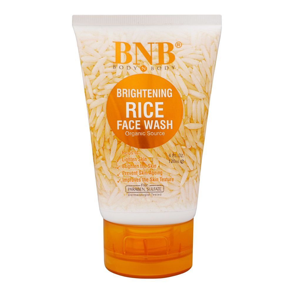 1272290-1.jpg BNB Organic Source Brightening Rice Face Wash, Paraben and Sulfate Free, 120ml - Image 1