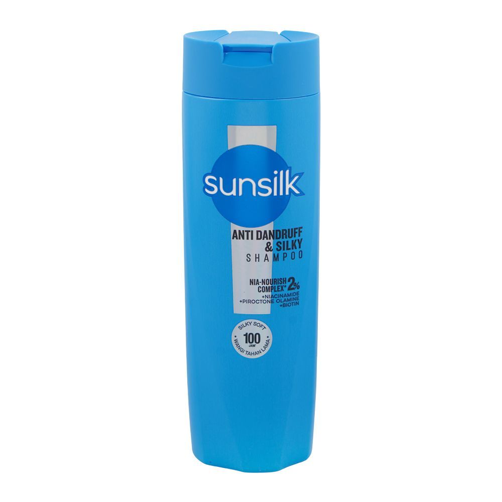 1360862-1.jpg Sunsilk Anti Dandruff & Silky Nia-Nourish Complex 2% Shampoo, Niacinamide, Biotin, 160ml - Image 1