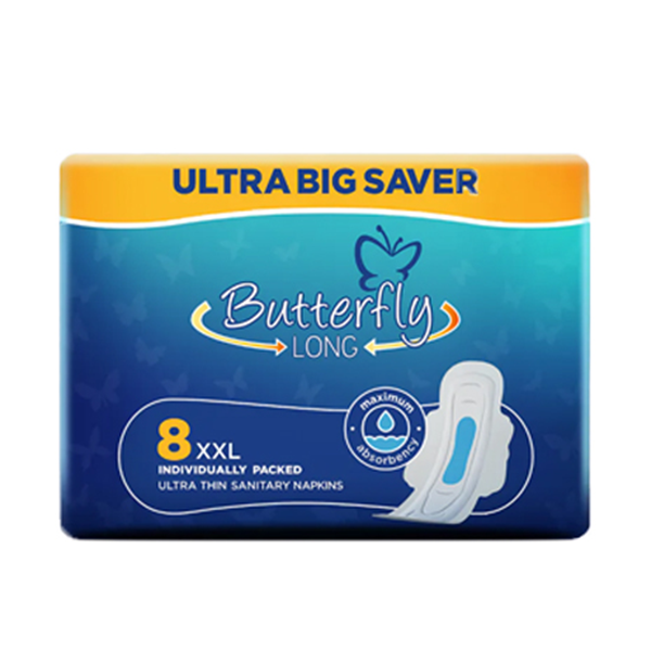 22943.webp Butterfly Long Ultra Big Saver Sanitary Pads Xxl 8Pcs - Image 1