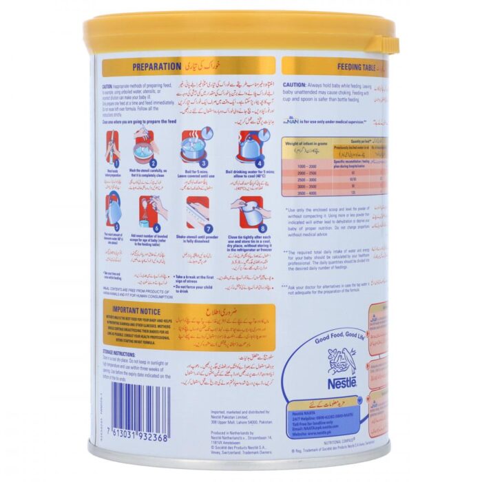 NESTLE PRE NAN NUTRITION MILK 400 GM - Image 3