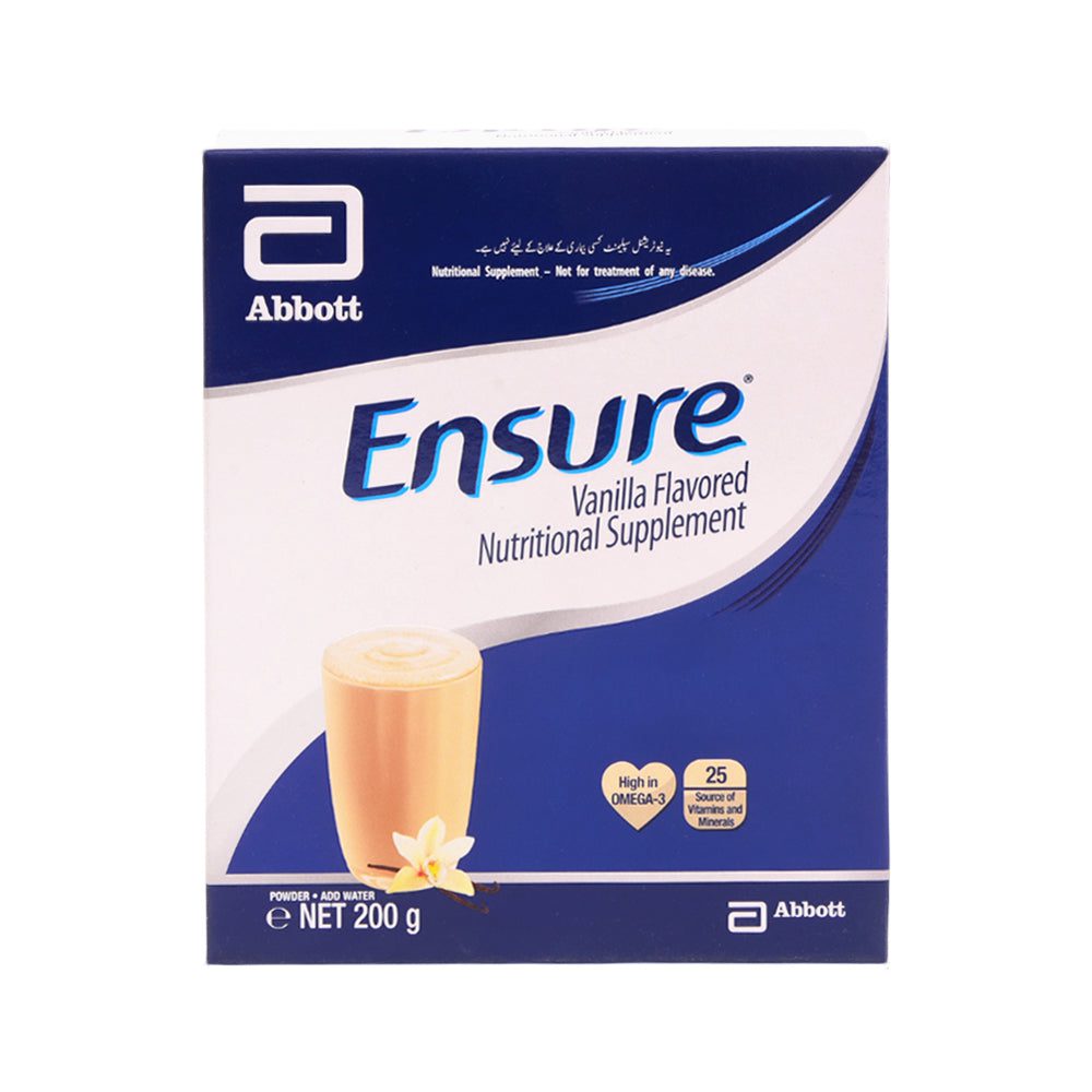8886451012067_b3ccc979-c8e0-4a7c-b21a-26f31e97524b.jpg ENSURE VANILLA FLAVORED NUTRITIONAL SUPPLEMENT POWDER 200GM - Image 1