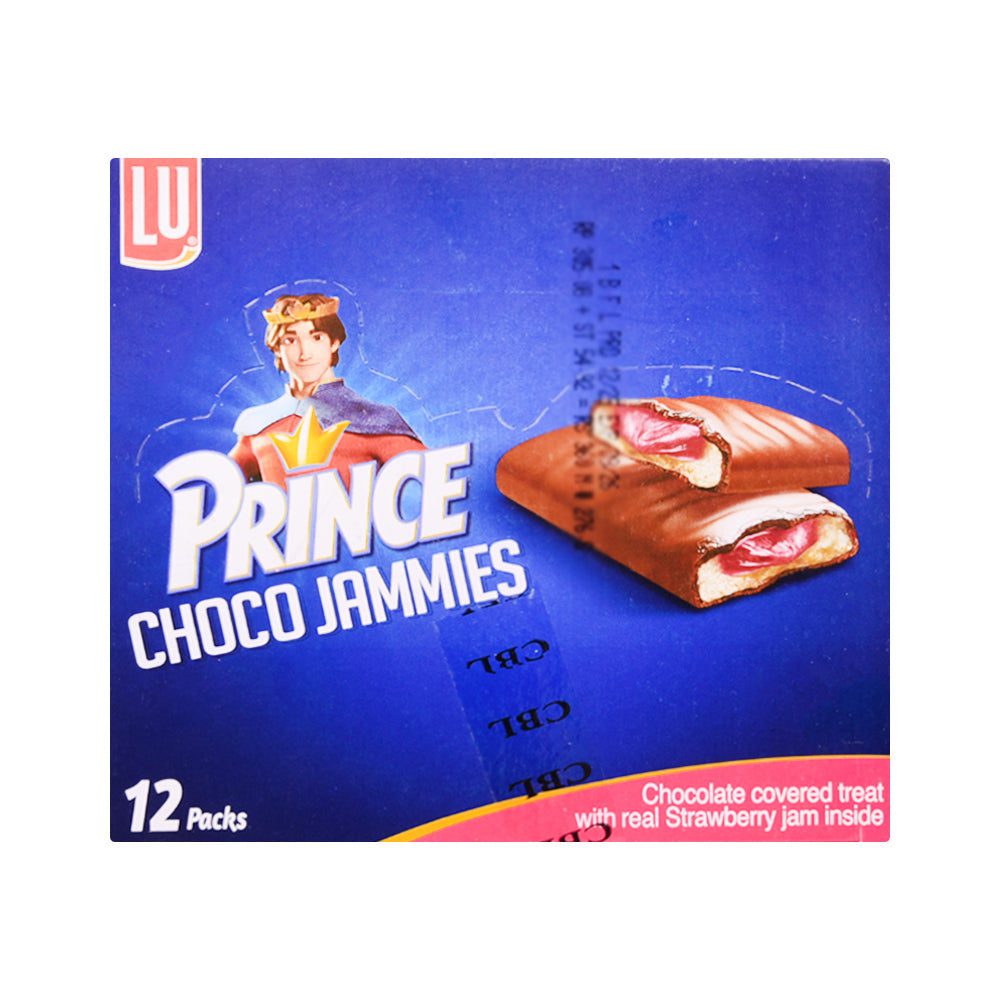 8961003512315_5b892605-6813-4bde-98c0-a44dd547601c.jpg LU PRINCE CHOCO JAMMIES BISCUIT SNACK PACK 14.5GM 12PC BOX - Image 1