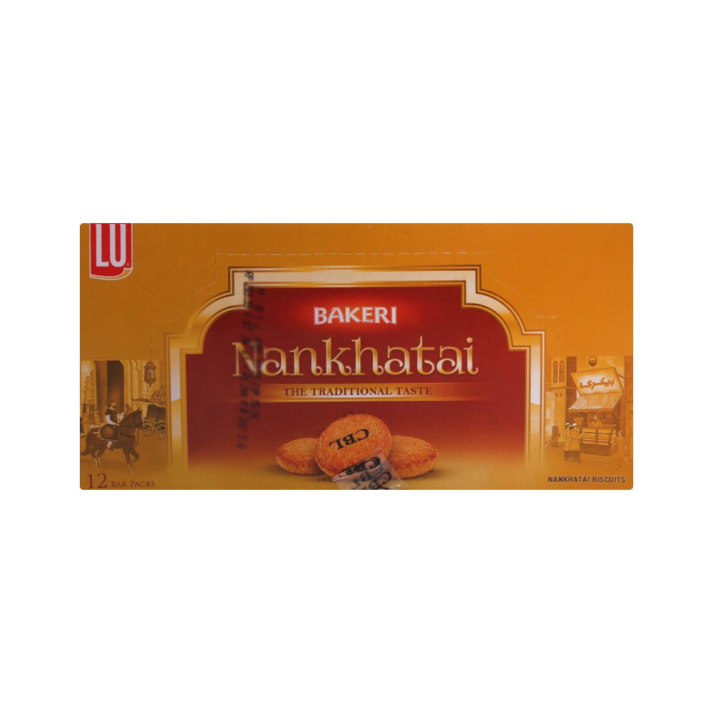 8961003564840_b42495f2-d42a-4d9d-82d4-a94c7943d07d.jpg LU BAKERI NANKHATAI BISCUIT B/P 25.6 GM BOX 12PC - Image 1