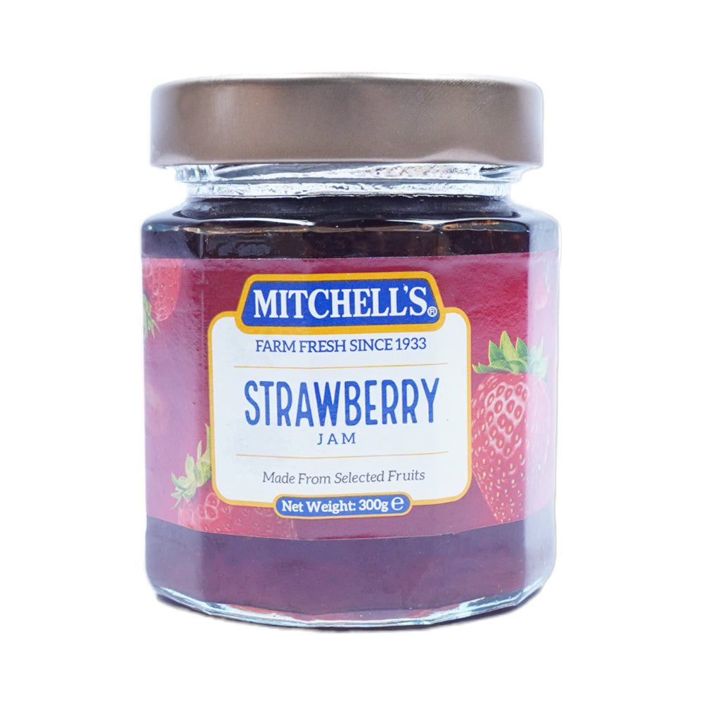 8961005030497_1.jpg MITCHELLS JAM STRAWBERRY 410 GM - Image 1