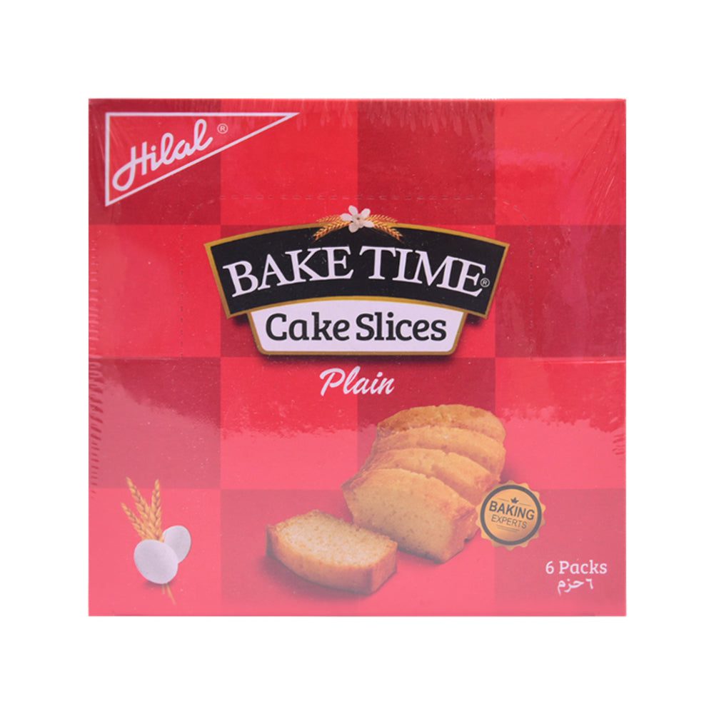 8961100282272_7a439fe6-8cdf-437f-abde-6433902e77e8.jpg HILAL BAKE TIME PLAIN CAKE 39 GM 6PC BOX - Image 1