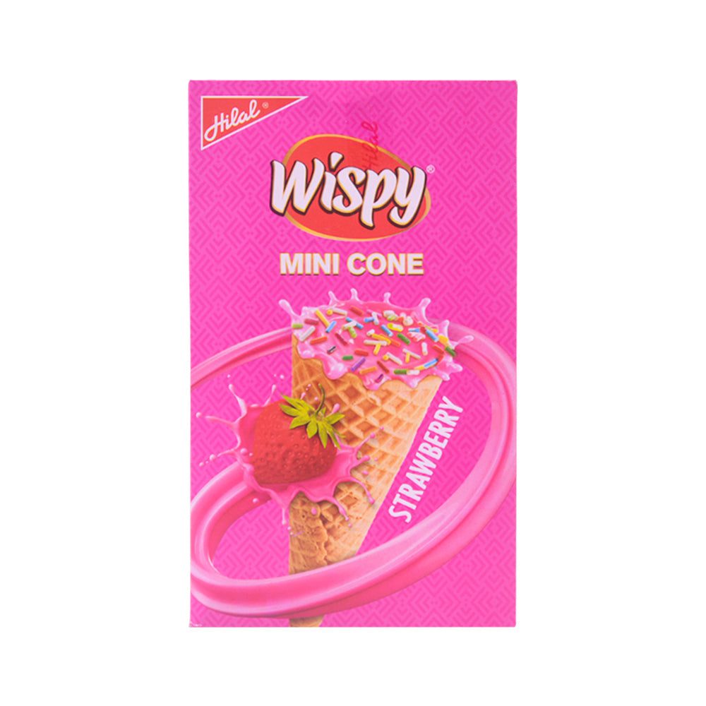 8961101789596_ffa9593e-0951-43ef-bdd8-9562bd521f79.jpg WISPY MINI CONES STRAWBERRY 13.2 GM BOX 30PC - Image 1