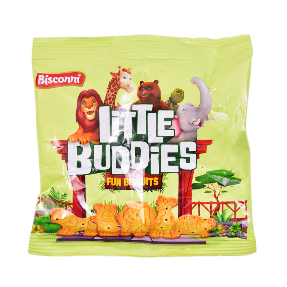 8961102504952_039ad2f1-833e-4673-b107-9c1660d8845b.jpg BISCONNI LITTLE BUDDIES FUN BISCUITS 20 GM - Image 1