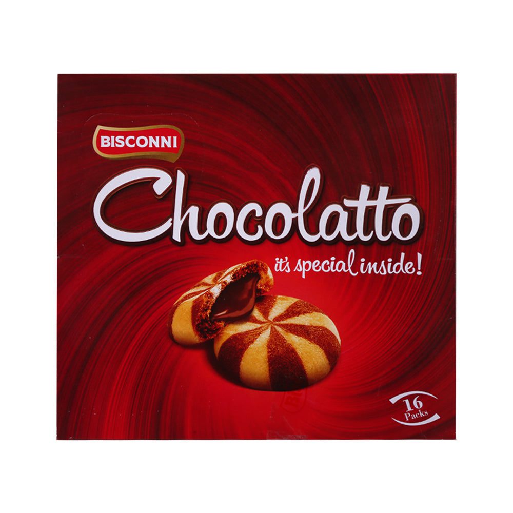 8961103502261_7f5bf308-9e9a-4ae5-8ac4-e0b3fc499717.jpg BISCONNI CHOCOLATTO BISCUIT SNACK PACK 21 GM BOX 16PC - Image 1