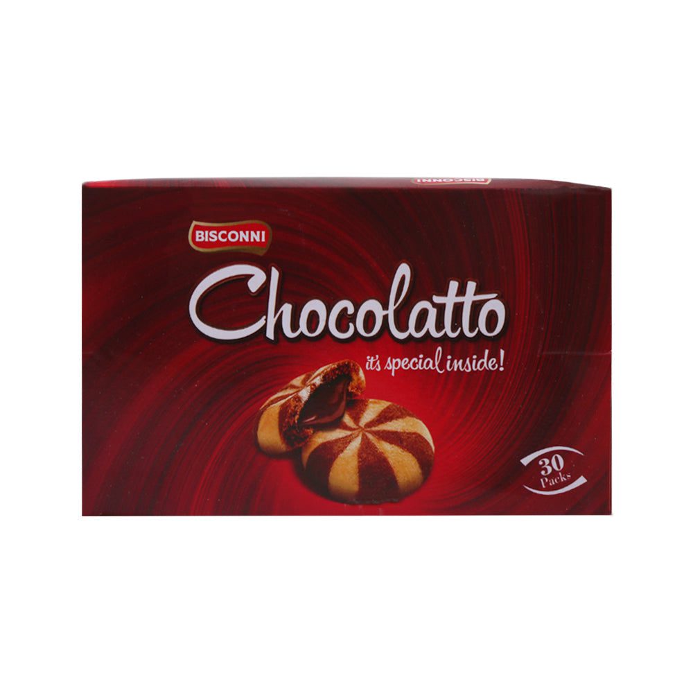8961103502445_e178b9b7-da42-4e94-b6db-1f02fc80c58e.jpg BISCONNI COOKIES CHOCOLATO SNACK PACK 24 GM BOX 30PC - Image 1