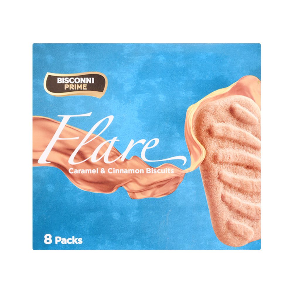 8961103502551_61f745bd-b61a-44ec-8359-ac0587aa9670.jpg BISCONNI FLARE BISCUIT 40 GM 8 PCS BOX - Image 1