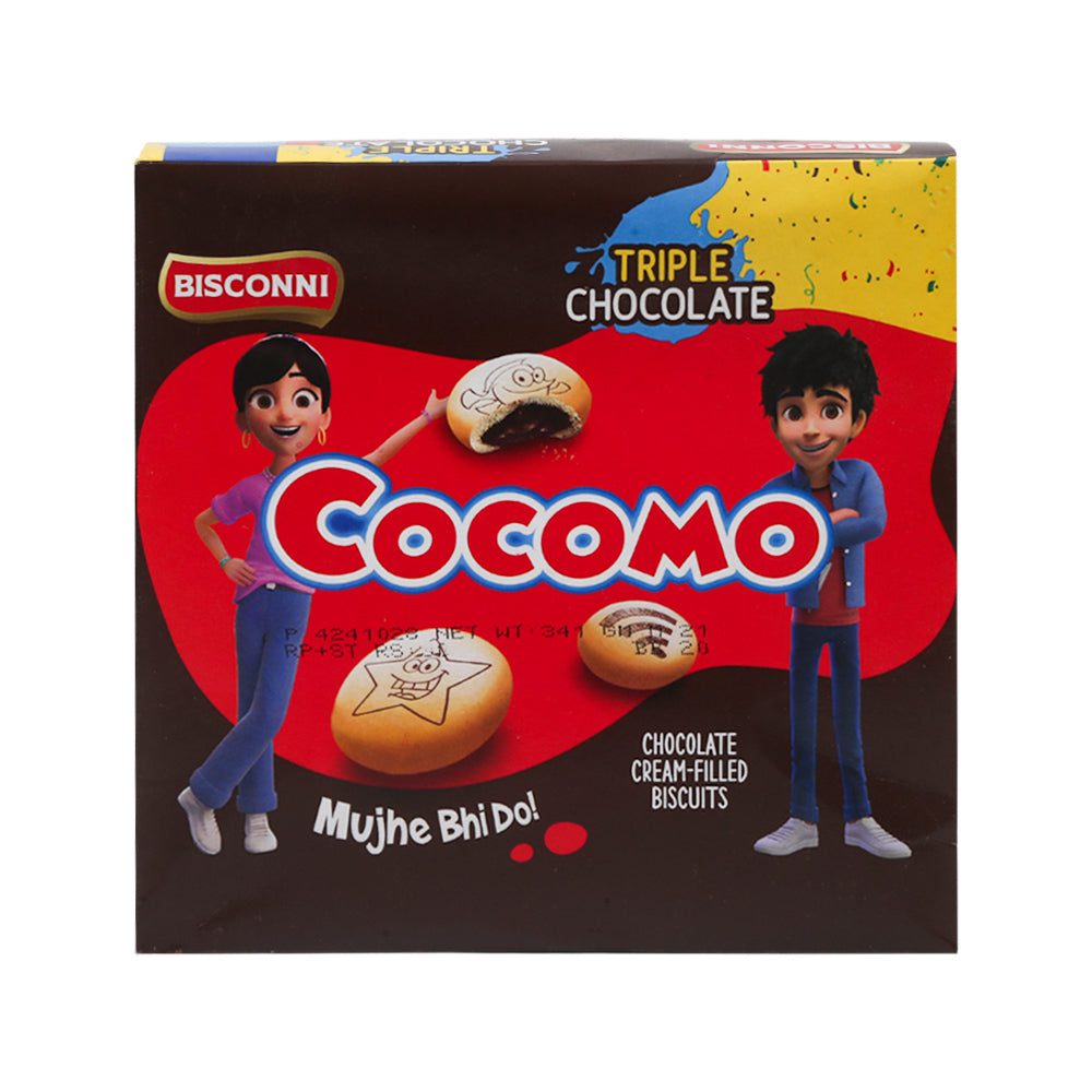 8961103503497_08aae15f-e2a1-44e1-abc6-47b8e74daf58.jpg BISCONNI COCOMO TRIPLE CHOCOLATE BOX 30PC - Image 1