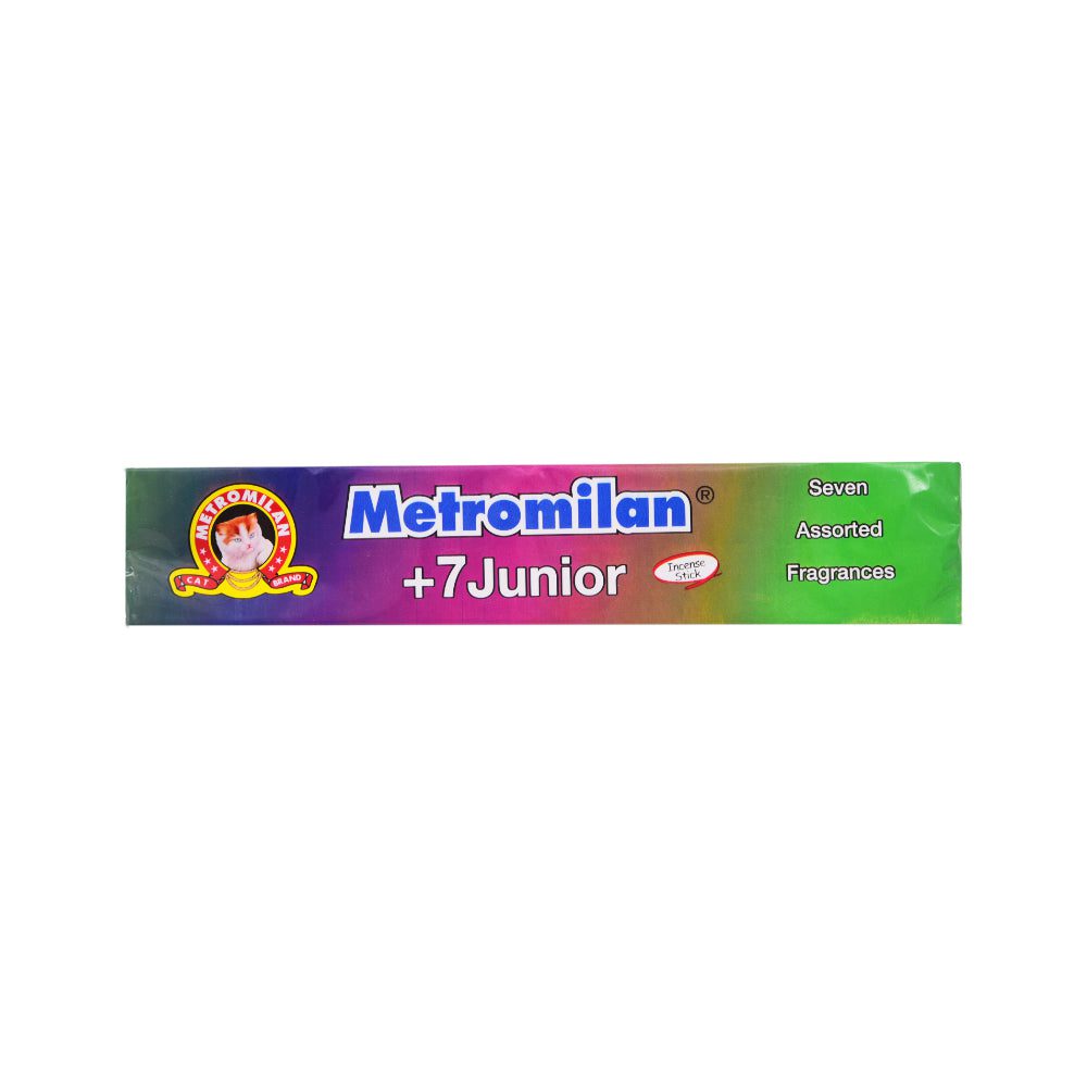 8964000800003_62230ea4-5a80-4f51-9ee7-a138eb3f887d.jpg METRO MILAN AGARBATI 7 IN 1 JUNIOR 28 STICKS - Image 1