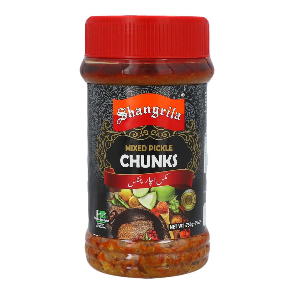 8964000843802.jpg SHANGRILA MIXED PICKLE CHUNKS JAR 750GM - Image 1