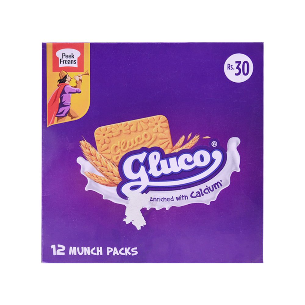 8964003590956_2855bb16-1e88-4f07-bfb2-b030294f5801.jpg PEEK FREANS GLUCO MUNCH PACK 53.4GM 12PC BOX - Image 1