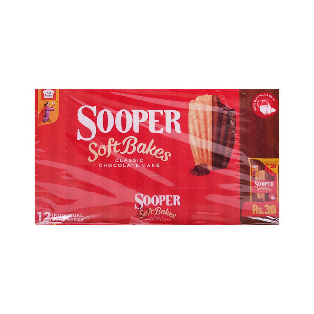 8964003592646_02da6723-cac6-481d-83bc-8e66b66358b5.jpg PEAK FREANS SOOPER BAKES CLASSIC CHOCOLATE 31 GM 12PC BOX - Image 1