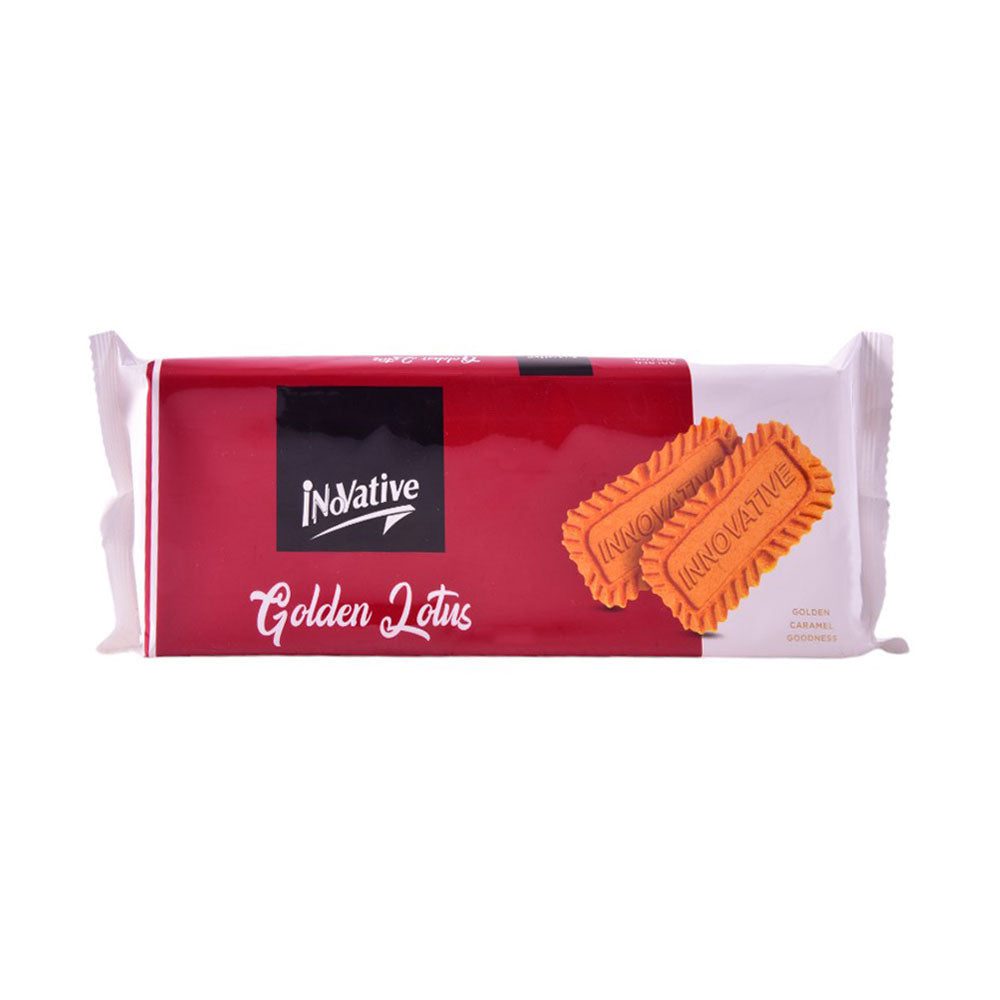 8965310052175_46d8ed97-f88d-4f54-82a9-4d1f3205bfaf.jpg INOVATIVE GOLDEN LOTUS BISCUITS 96 GM - Image 1