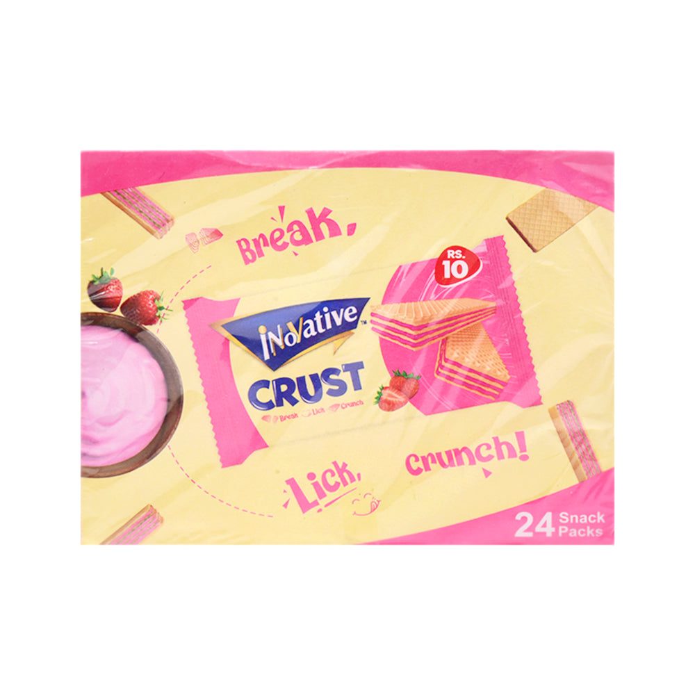 8965310053257_ff885a0c-73fb-4057-bb45-b45ca132467d.jpg INOVATIVE CRUST WAFER STRAWBERRY 12 GM BOX 24PC - Image 1